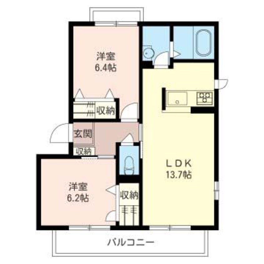 間取図 ヴィライーストＡ