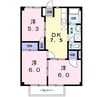 ハニーベル 3DKの間取り