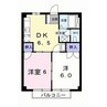 コーポ花みずき 2DKの間取り