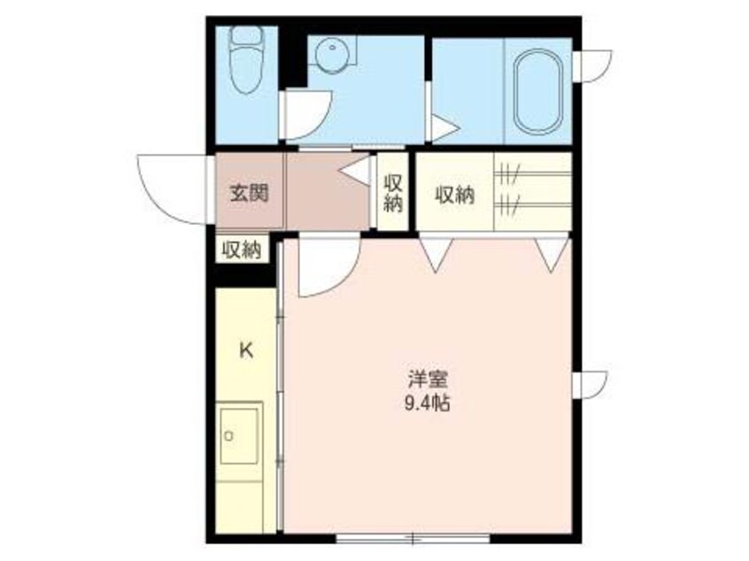 間取図 内房線/五井駅 徒歩6分 2階 築16年