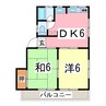 内房線/君津駅 バス:15分:停歩8分 2階 築34年 2DKの間取り