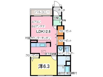 間取図 ベルソレイユＡ