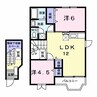 コーポシャルムⅡ 2LDKの間取り