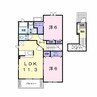 内房線/五井駅 バス:9分:停歩2分 2階 築17年 2LDKの間取り