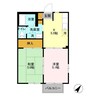 内房線/五井駅 徒歩23分 2階 築26年 2Kの間取り