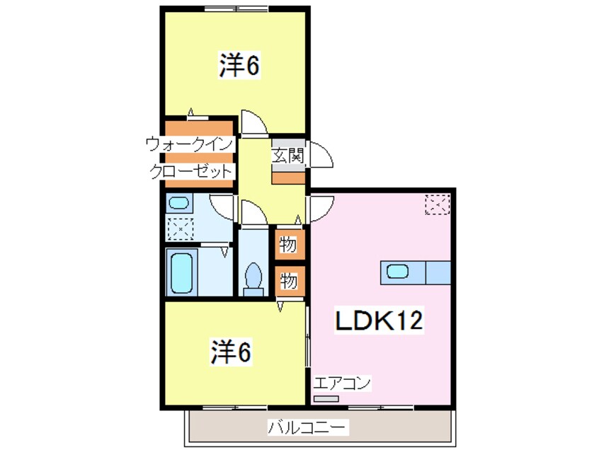 間取図 内房線/長浦駅 徒歩7分 2階 築21年