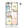 パレスコート 2LDKの間取り