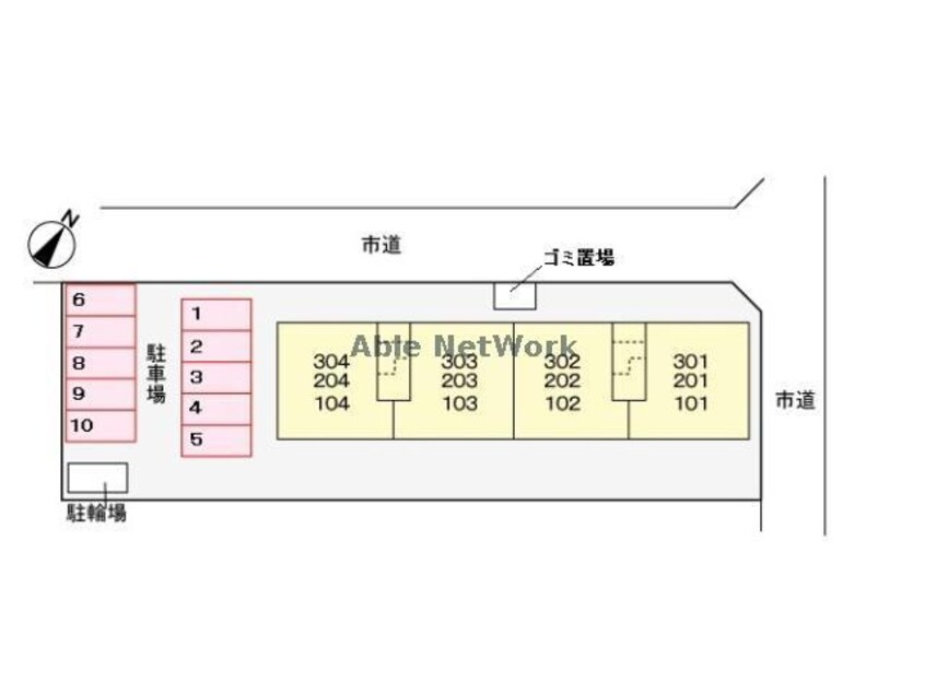 敷地図 外房線/鎌取駅 バス21分ちはら台中央下車:停歩11分 1階 築31年