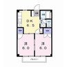 ラメール65 2DKの間取り