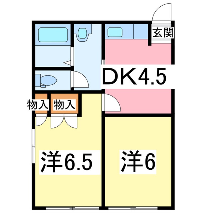 間取図 久留里線/横田駅 徒歩13分 1階 築27年