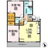 メゾンドォ渕谷Ａ 2LDKの間取り