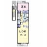 内房線/八幡宿駅 徒歩2分 2階 築15年 1LDKの間取り