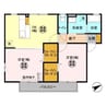 内房線/長浦駅 徒歩5分 1階 築21年 2DKの間取り