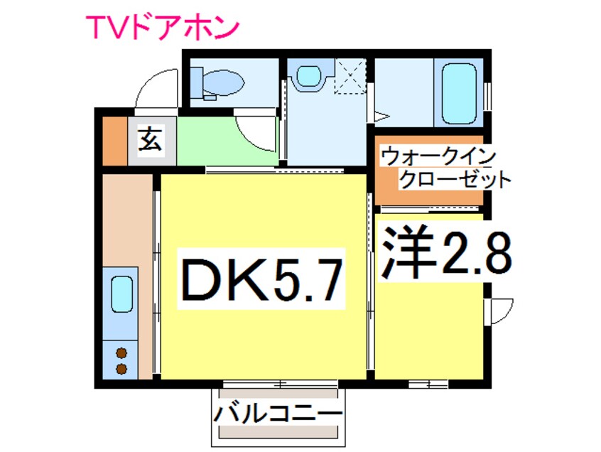 間取図 内房線/五井駅 徒歩11分 1階 築15年