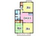 内房線/五井駅 バス:10分:停歩5分 2階 築32年 3DKの間取り