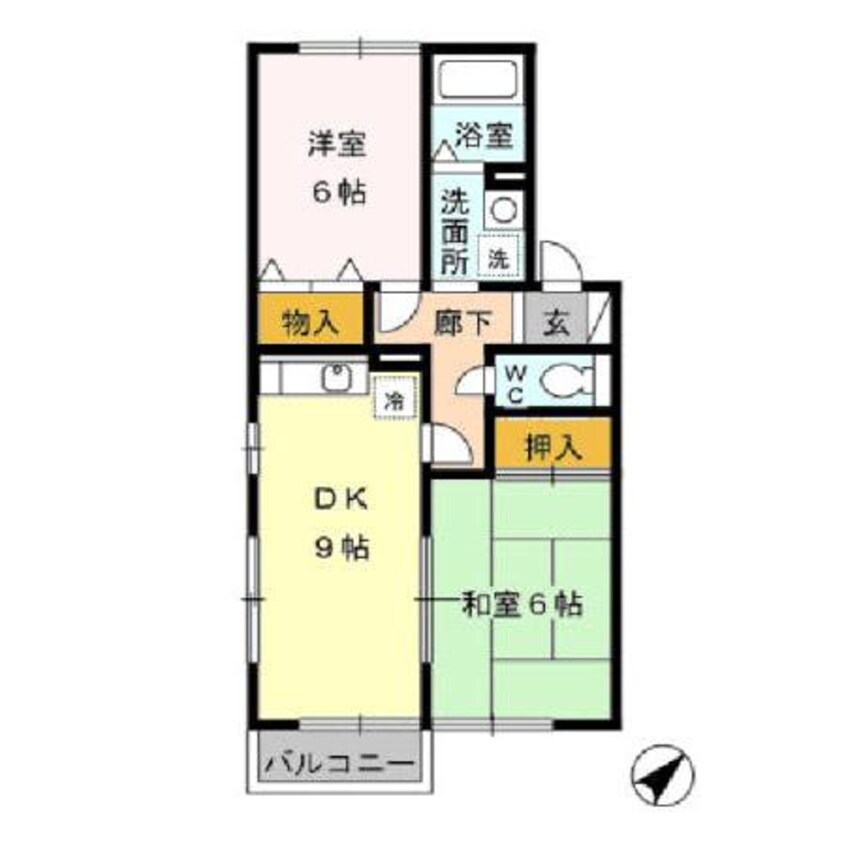 間取図 グリーンパーク白旗Ａ