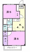 京成千葉線・千原線/ちはら台駅 バス:6分:停歩5分 1階 築29年 2Kの間取り