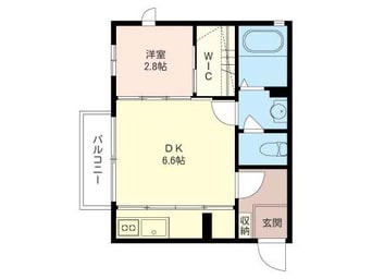 間取図 内房線/五井駅 徒歩10分 2階 築19年