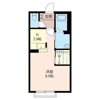 間取図 内房線/八幡宿駅 徒歩7分 1階 築20年
