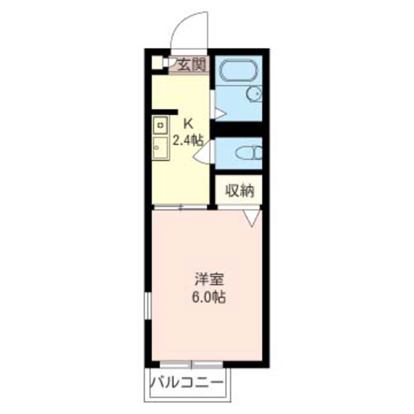 間取図 内房線/八幡宿駅 徒歩3分 2階 築22年