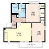 内房線/五井駅 徒歩10分 2階 築24年 2LDKの間取り