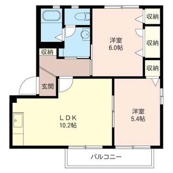 間取図 内房線/五井駅 徒歩10分 1階 築23年