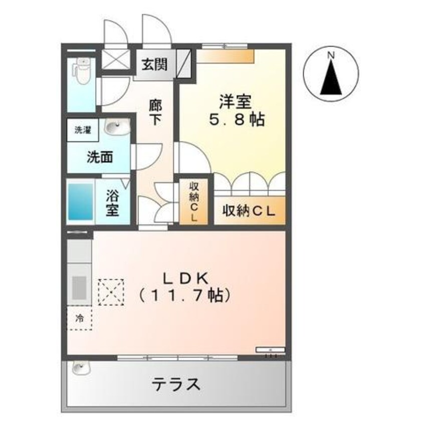 間取図 京成千葉線・千原線/ちはら台駅 バス13分ちはら台東4丁目下車:停歩3分 1階 築18年