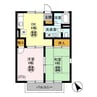 内房線/袖ケ浦駅 徒歩18分 2階 築31年 2DKの間取り