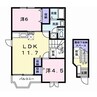 内房線/五井駅 バス:10分:停歩7分 2階 築27年 2LDKの間取り