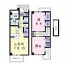 内房線/八幡宿駅 バス:8分:停歩10分 1-2階 築21年 2LDKの間取り