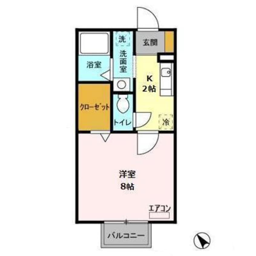間取図 ボンヌシャンス八幡