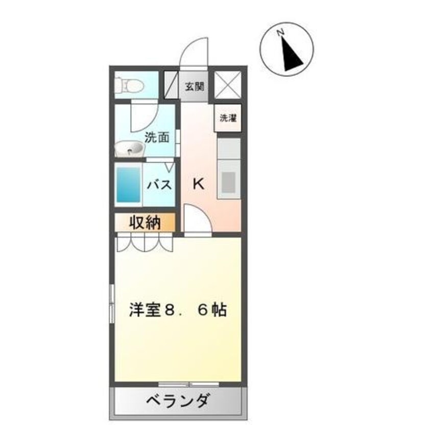 間取図 内房線/長浦駅 徒歩6分 1階 築12年