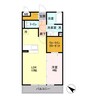 シティレグルス 1LDKの間取り