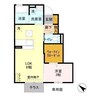 クレア 1LDKの間取り