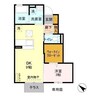 クレア 1DKの間取り