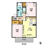 京成千葉線・千原線/ちはら台駅 徒歩8分 2階 築21年 2LDKの間取り