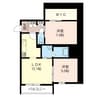 内房線/五井駅 徒歩13分 3階 築12年 2LDKの間取り