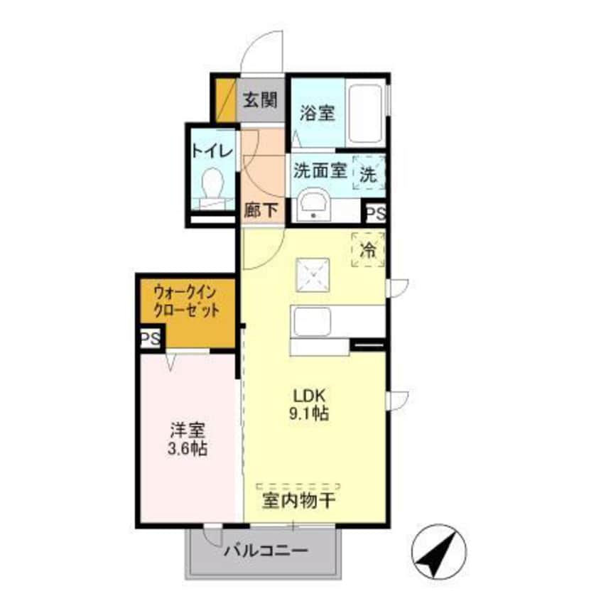 間取図 プチシャンブルpetite chambre