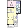 ウィルステージ 2LDKの間取り