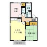 ひばり野ハイツＡ 2LDKの間取り