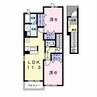 内房線/木更津駅 バス:10分:停歩2分 2階 築18年 2LDKの間取り