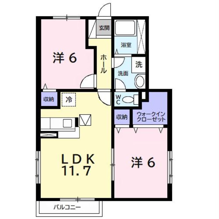 間取図 コモドフォレスタⅡ