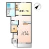 アリエッタ 1LDKの間取り