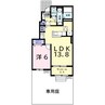 メゾンセリーズ 1LDKの間取り