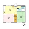 内房線/五井駅 徒歩18分 1階 築35年 2DKの間取り