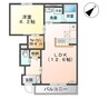 グランレーヴＢ 1LDKの間取り