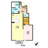 あけぼの 1LDKの間取り