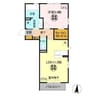 カンチーナ 1LDKの間取り