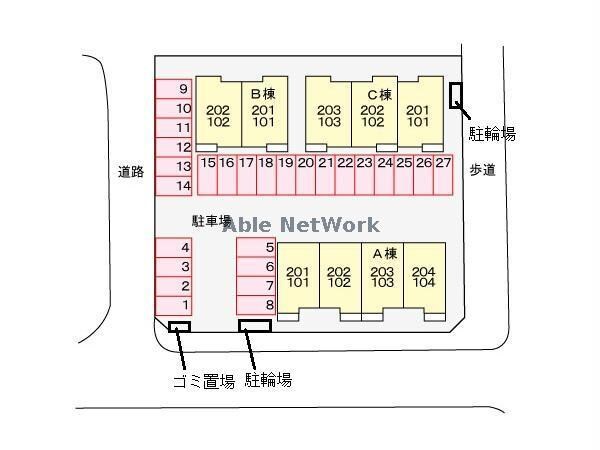 敷地図 スカイヒルズＣ
