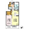グランシャリオⅡ 1LDKの間取り